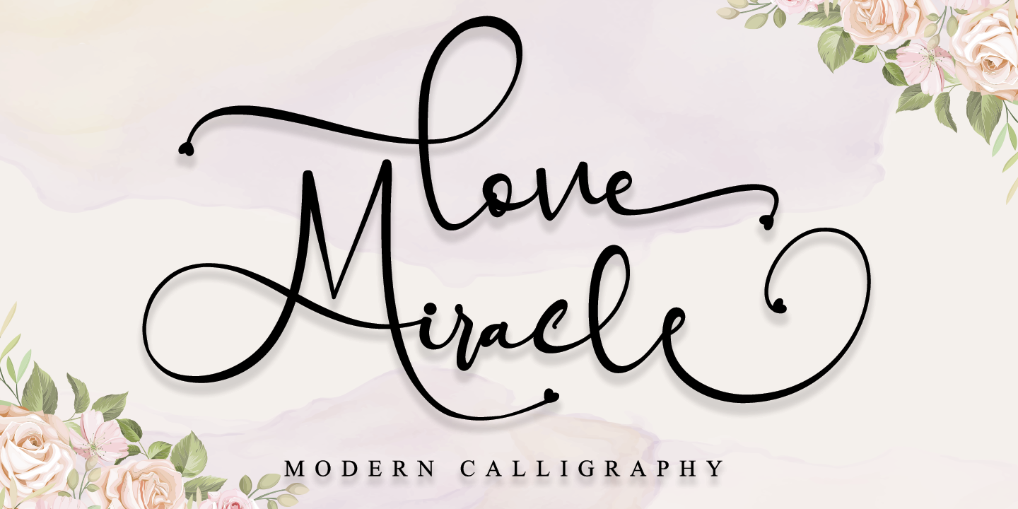 Love Miracle Font preview